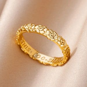 Neue Mode 14 Styles 14K Gelbgold Ring für Frauen Einfaches Paar Goldfarbe Finger Ringe Hochzeit Schmuck 2024 Trendige Geschenke Anillos Mujer