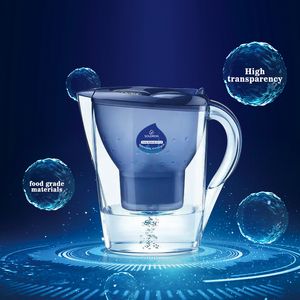 CAMAZ Water Filter Pitcher Jug 3.5L Portable Household Kitchen Pitcher Terahertz Alkaline Water Filter Purifier Jug With Carbon Filter