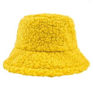 ベレー帽の女性冬のバケツ帽子ヴィンテージクローシュハット温かいフェイクウールスカーフグローブセット