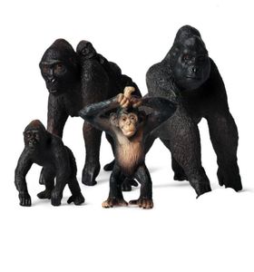 Symulacja Little Gorilla Action Figures Education Kide Kids Wild Animal Model Prezent zabawek