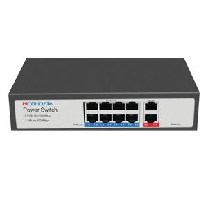 HICOMDATA Full 1000M POE Switch 5/6/8/10 Ports 1000 Mbit/s für IP-Kamera/Wireless AP Switch Gigabit SFP IEEE802.3af/bei 120 W integrierte Stromversorgung