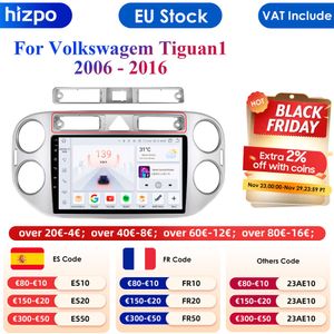 Rádio automotivo com sistema inteligente de 9 ''AI para VW Tiguan 1 NF GPS sem fio Carplay Android Auto 4G 2 Din 2din autoradio WIFI