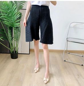 Women's Pants Pleated Wide Leg Shorts The Loose Plus Size Casual For 2024 Spring And Summer Look Skinny Chic