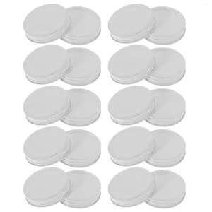 Dinnerware 20pcs Tinplate Mason Jar Lids Storage Covers Caps Canning