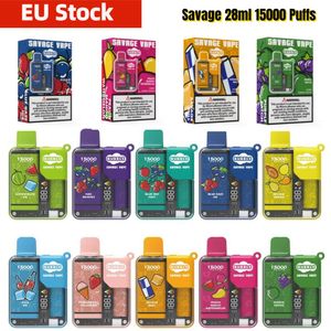 Savage Vape 15000 Puff Bang Vape sigaretta elettronica usa e getta 28ml fabbrica vapes Cina Child Lock Smart Display 650mAh batteria ricaricabile Mesh Coil vs 14k 12k 12000