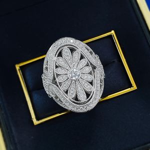 Vintage Moissanite Elmas Yüzük% 100 Gerçek Sterling Sier Partisi Aly Band Rings Kadınlar Gelin Yıldönümü Takı