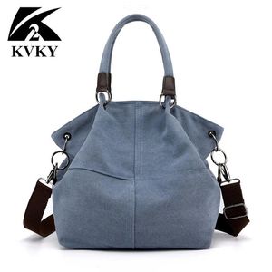 Taschen Hohe Qualität Leinwand Frauen Handtasche Casual Große Kapazität Hobos Tasche Heißer Verkauf Weibliche Totes Bolsas Trapeze Geraffte Solide Schulter tasche