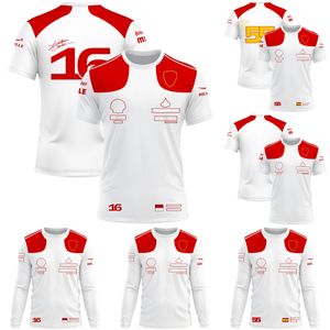 2024 nova camiseta de corrida de f1 fórmula 1 fãs da equipe camisetas 55 16 driver race camiseta verão moda casual manga longa camisa