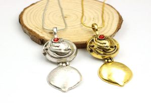 Hänghalsband vintage smyckekedjor The Vampire Diaries Elena Vervain Necklace Locket Pendants Elena Nina Gold Silver Plated 5702136