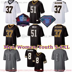 Benutzerdefinierte S-6XL Throwback 1967-1999 Fußball 9 Drew Brees Jersey Stitch 57 Rickey Jackson 73 Jahri Evans 87 Joe Horn 12 Marques Colston 51 Sam Mills 56 Pat Swilling Trikots