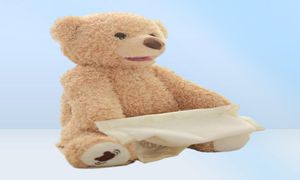 33cm Children039S Electric Plush Bear Hide And Seek Cute Music Bear Doll Birthday Gift 2202174330484