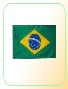 Brasilien flaggor Country National Flags 3039x5039ft 100d Polyester med två mässing GROMMETS6492583