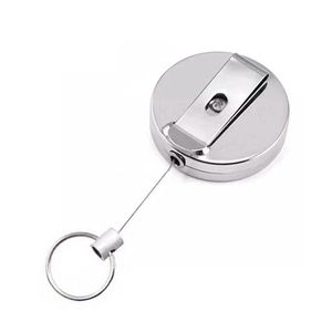 Party Favor Retractable Keychain Metal Card Badge Holder Belt Clip Key Ring Buckle Recoil Pl Gift Hha1266 Drop Delivery Home Garden Dhvwf