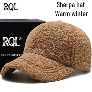 Sherpa Hat Baseball Cap för kvinnor Lady Female Winter Trucker Keep Warm Windproect Teddy Style Fashion Design 231228