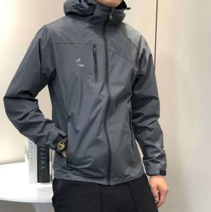 Męska kurtka loog rękaw z kapturem swobodny zamek błyskawiczny Coats Coats Windbreaker Sportowe odzież Owczesna l-6xl m a c