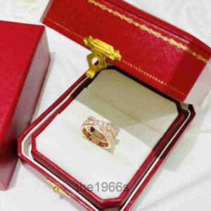 Lyxdesigner ringar för kvinnor fina utförande personlighet guld och silver smycken par gåva par ring trend stora märke diamant hög kvalitet bra zb 4v28
