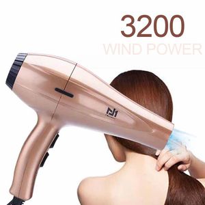 乾燥機3200Wハイパワーと高品質のプロのヘアドライヤーホームバーバーショップコールド/ホットエアヘアケアツールヘアドライヤー38D