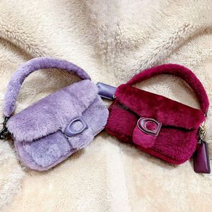 winter Pillow Tabby fluffy Fuzzy Wool Designer bag shearling flap Luxury Womens mens Clutch Bags Cross Body Totes handbag fashion white Hobo Shoulder Bags