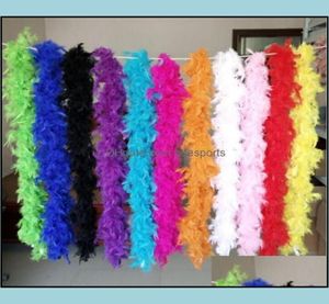 Andra evenemangsfestleveranser FESTICE HOME GARDEN DROP LEVERANS 2021 Turkiet Large Chandelle Marabou Feather Boa Wedding Ceremony Boas8616008