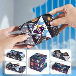 Magnetic digital cube puzzle toy geometry veritical bulk Children Woman and man decompression toy deformatiom puzzle educational toy Reliever Fidget Toys