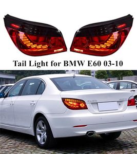 BMW E60のテールランプLEDターンシグナルライト2003-2010リアドライビングブレーキフォグテールライト自動車アクセサリー