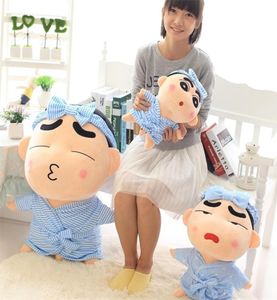 Explosão Vestindo Crayon Shinchan Brinquedo de Pelúcia Bonito Engraçado Ragdoll Boneca Rede Vermelha Travesseiro de Dormir Bonito Shinchan Travesseiro Grande Menina Bir L7308118