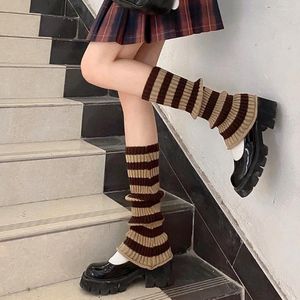 Women Socks Harajuku Kawaii Fluffy Ruffles Winter Casual Sweet Leg Covers Foot Warm Leggings Warmers