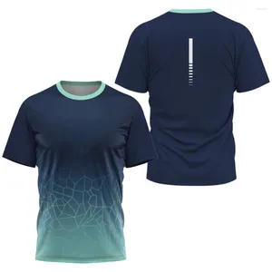 Męskie koszule Running Fitness Sports T-shirt Summer unisex trendów Produkty z krótkim rękawem Oddychając Szybki suszenie Lose O-Neck Top