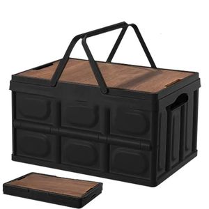 Outdoor Camping Folding Box Storage MultiPurpose Crate For Kitchen Patio And Car Portable 231228