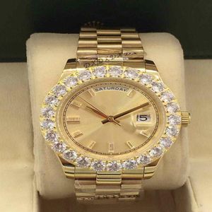 Herrklocka Fashion Sports Top Luxury Designer Diameter 43mm Big Diamond Not Repair Steel Automatic Mechanical Men's275o