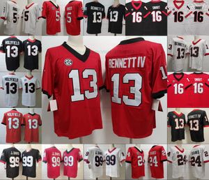 Amrica College Football Jerseys 13 Stetson Bennett IV 16 Smart 5 Ringo 99 J.Davis 24 Starks 16 Smart All Stitched