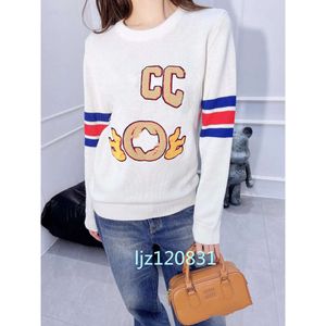 24SS Designer Women's Sweater Men's Cardigan Advanced Round Cardigan Round Neck Pullover Classic Casual Autumn and Winter Warm and Comfortable
