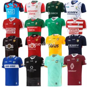 2023 New Limerick Cork Dublin GAA Rugby Jerseys 22 23 Top Down Louth Antrim Wexford Wicklow Laois MAYO Hurling Derry Westmeath home away shirt size S-5XL