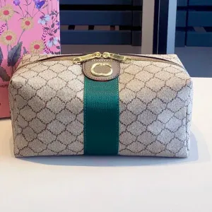 Designer smink väskor lyx kosmetisk väska makeup väska designer blommig tvätt väska resor toalettbäv väska affärsresor badrum väska webbing tvättbag 2312298d