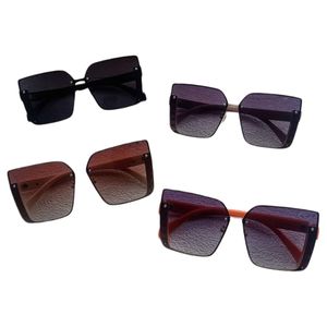 Damen-Sonnenbrille, Farbverlauf, Spiegel, Gesicht, Buchstaben, Retro-Brille, Outdoor-Fahren, UV-beständige Sonnenbrille