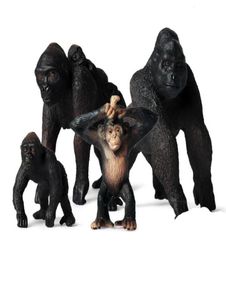 Simulazione Piccolo Gorilla Action Figures Educazione realistica Bambini Modello di animali selvatici Giocattolo Regalo Giocattoli carini6408131