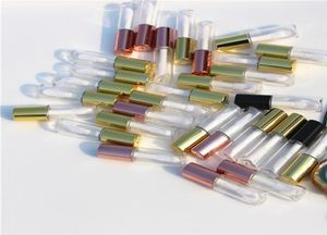 12ml Abbastanza vuoto Trasparente Tubo per lucidalabbra Contenitore per bottiglie Strumento di bellezza Mini Bottiglie riutilizzabili Tubo per lucidalabbra Tappi campione2140885