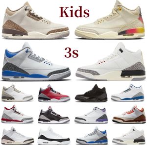 2024 Nya mode 3 barnskor 3s pojkar basketskor sneakers flickor småbarn jumpman game chicago designer sko småbarn sneaker atletiska spädbarn 24-35