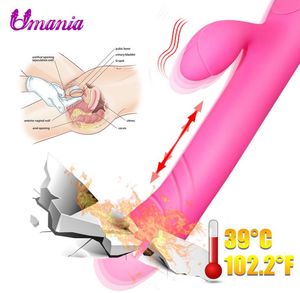 Umania pulsador vibrador g ponto empurrando enorme vibradores elétricos para mulheres brinquedos vibratórios sexuais para adultos s181010038193701