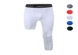 Ginásio Roupas Verão Homens Correndo Calças 34 Calças Masculino Basquete Futebol Futebol Fitness Exercício Esporte Cortado Uma Perna Leggings 203357557