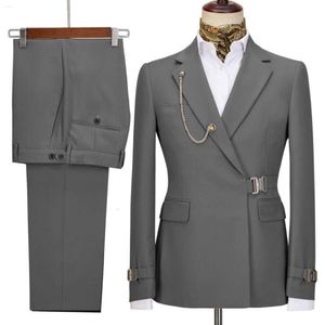 Męskie garnitury Blazer Pants for Men Decoration Kurtka włoska impreza imprezowa ślub Slim Fit Homme Banquet Suit m a c