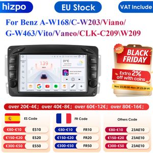 7-дюймовый автомобильный радиоприемник Carplay 4G 7862 2din Android для Mercedes Benz CLK W209 C-W203 G-W463 W208 A-W168 Viano Vito Vaneo Multimedia GPS