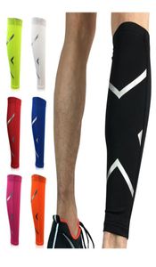 Nowy sporty sportowy Compression Sleeve Basketball Football Calf Wsparcie Running Shin Guard Cycling Noce Ogarmery UV Protection1146916