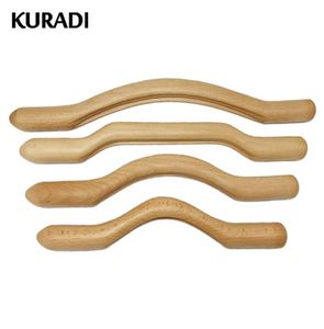 4PCS Ustaw drewniane scrapowanie drążka Mięsień Odpręż się masaż pleców Massager Narzędzia Body Szybki duży obszar 100 Naturalny x04262682083307