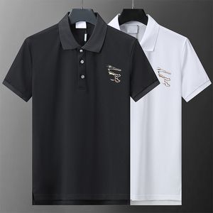 Designer Mens Polo Shirts T-shirt mode Business Casure Sleeve 100% Cotton High Quality Breattable Summer Tops kläder