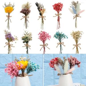 Dekorativa blommor Real Mini Natural Dried Flower Bouquet Wedding Decorations Creative Valentine's Day Po Props