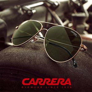 Pilot Carreraa Sonnenbrille Designer -Marke Legierung Männer Sonnenbrillen Fahrer UV400 Lens Sonnenbrillen für Männer Frauen Designer Pilot Eyewear Vintage 2031