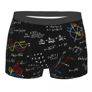 Underbyxor roliga nörd fysik ekvationer boxare shorts trosor mäns andas matematik vetenskapslärare geometriska trosor underkläder underkläder