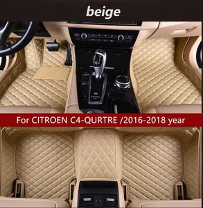 Carpets For CITROEN C4QURTRE /20162018 year car mat luxury inner waterproof leather wearresistant environmentally friendly carpet