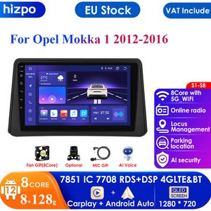 8G 128G 2DIN Android 12 Radio Multimedia Player for Opel Mokka 2012 2013 2014 2016 Autoradio GPS Navi WIFI Audio stereo